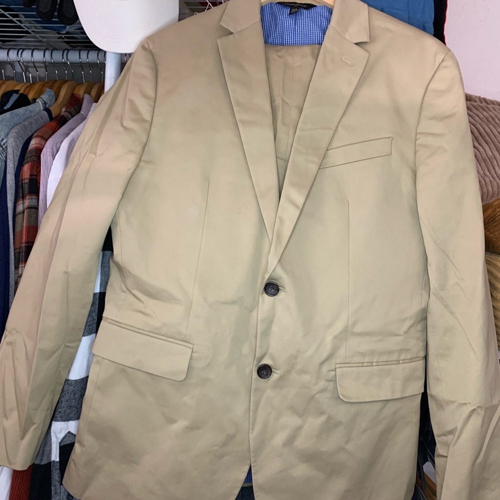 Men Banana Republic Suit 42R Slim Fit Pre-Owned